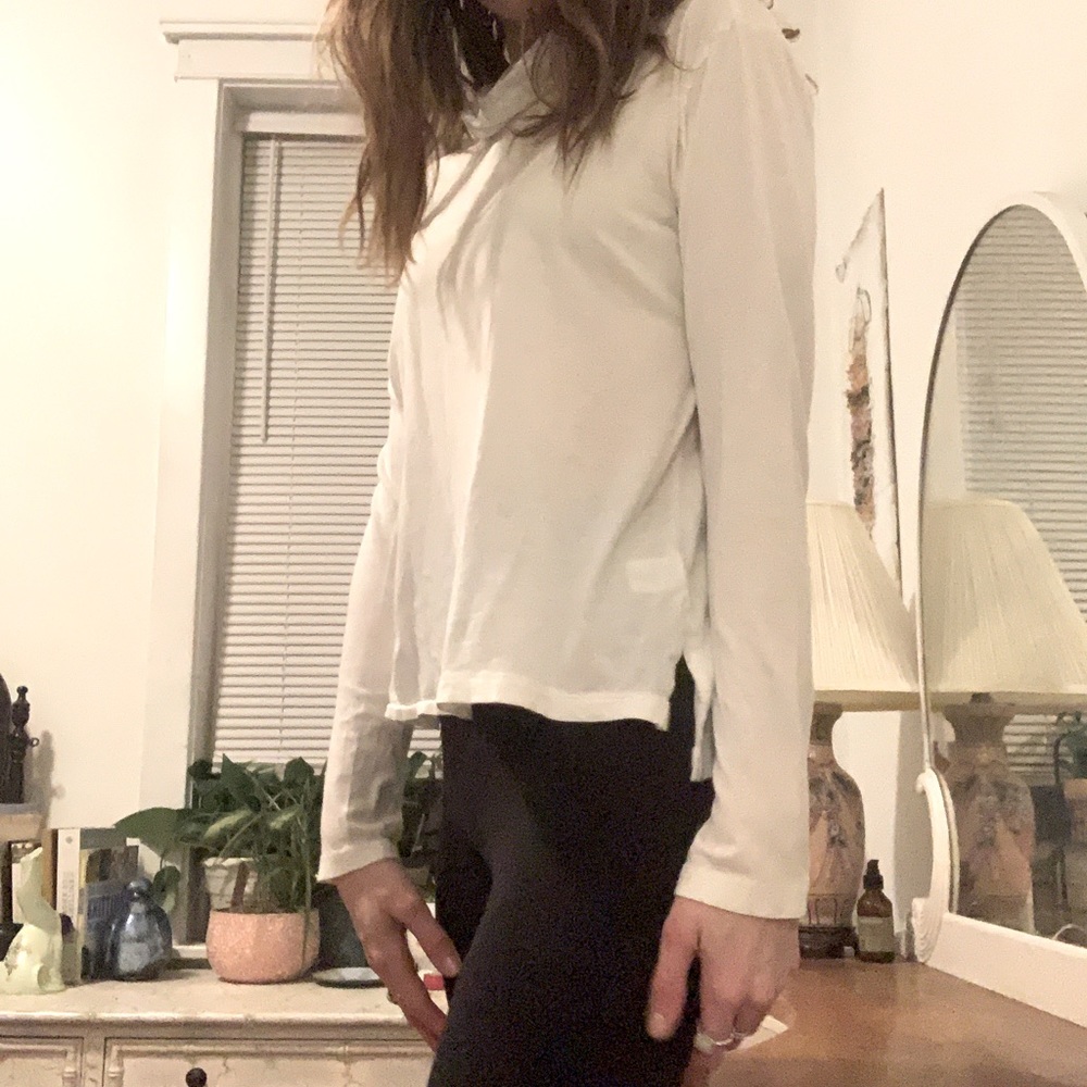 White turtle neck